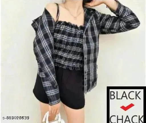 latest trending classic check shirt and top for woman and classic check shirt and top for kids girl's casual shirt and casual top for girl's and woman's