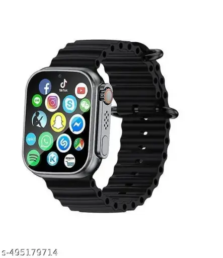 Smart T800 Ultra Smart Watch 1.99" Series 8 HD Display - Campatible for IOS & Android -Bluetooth Call, Fitness Tracker, Voice Assistance|Orange|1T800 Ultra Smart Watch 1.99" Series 8 HD Display - Campatible for IOS & Android -Bluetooth Call, Fitness Tracker, Voice Assistance|Orange|1